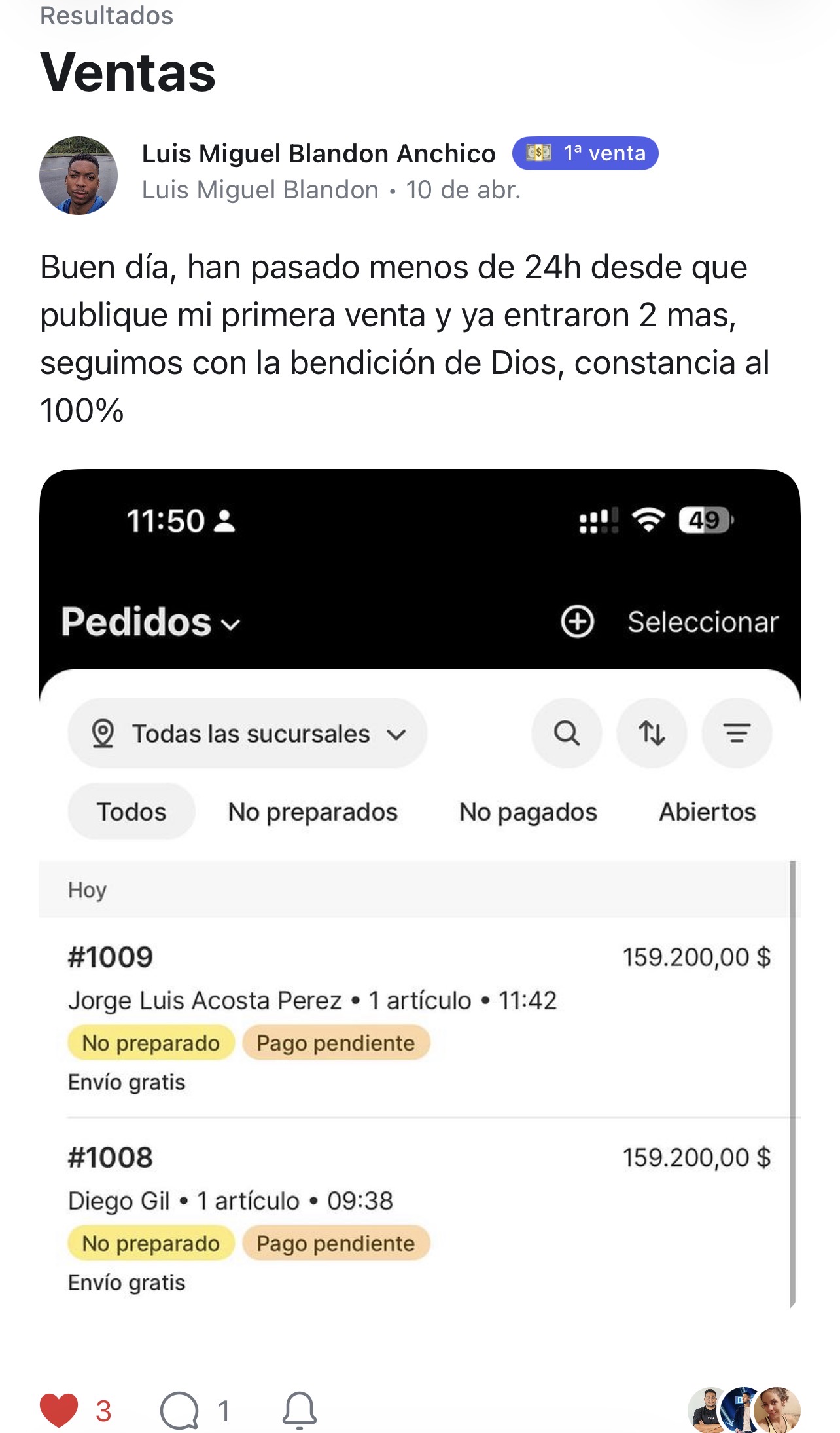 Resultado de alumno 1