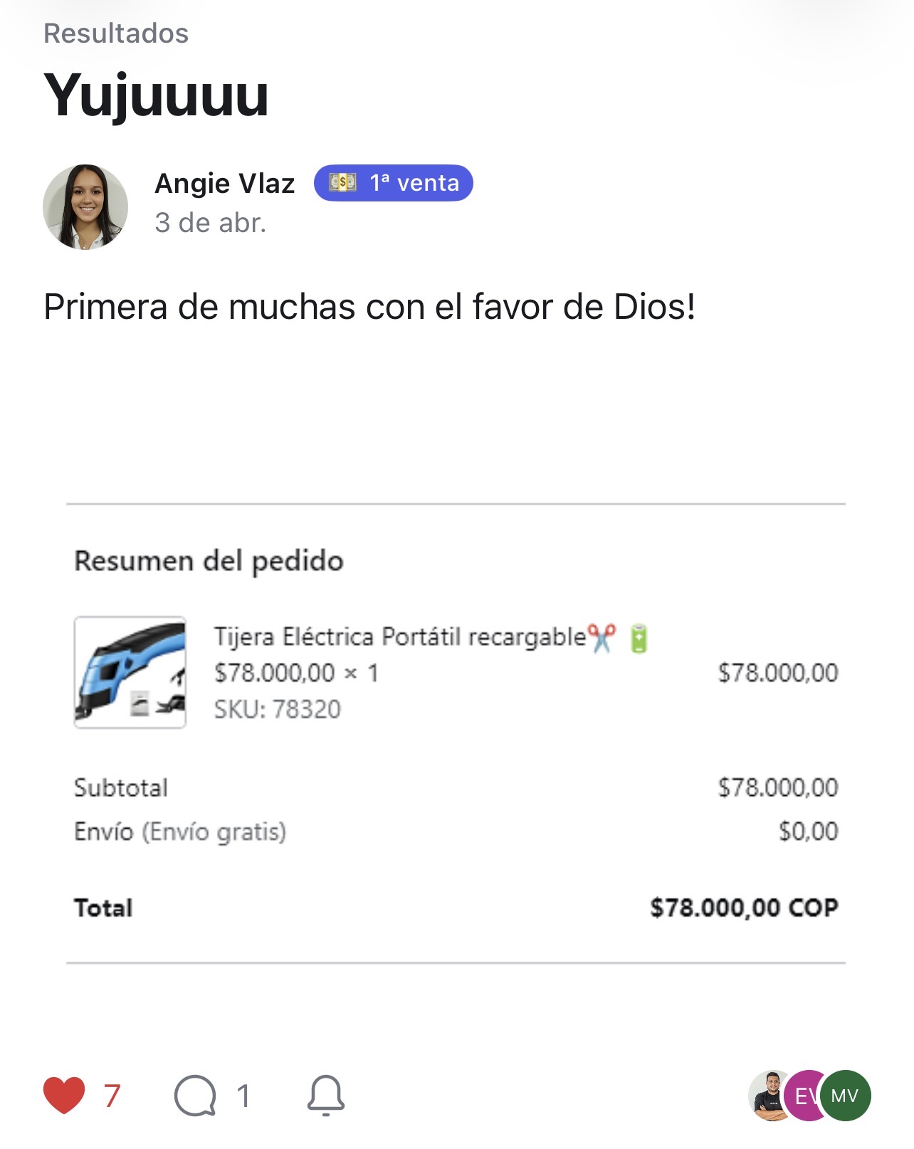 Resultado de alumno 2